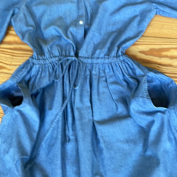Gap Shirt Dress Chambray Blue 10 T - Picture 3 of 7